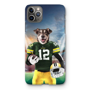 Green Paw Packers: Custom Pet Snap Phone Case - Paw & Glory - Dog Portraits - Pet Portraits