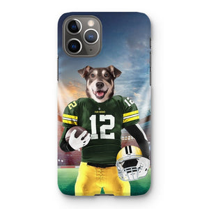 Green Paw Packers: Custom Pet Snap Phone Case - Paw & Glory - Dog Portraits - Pet Portraits