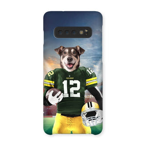 Green Paw Packers: Custom Pet Snap Phone Case - Paw & Glory - Dog Portraits - Pet Portraits