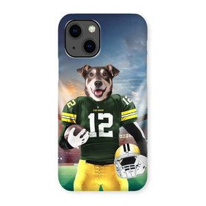 Green Paw Packers: Custom Pet Snap Phone Case - Paw & Glory - Dog Portraits - Pet Portraits