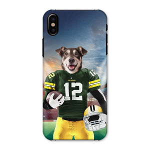 Green Paw Packers: Custom Pet Snap Phone Case - Paw & Glory - Dog Portraits - Pet Portraits