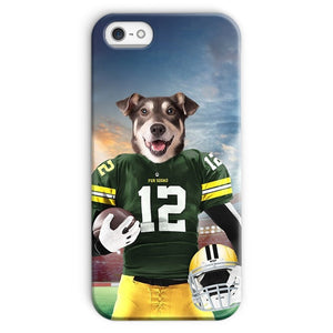 Green Paw Packers: Custom Pet Snap Phone Case - Paw & Glory - Dog Portraits - Pet Portraits