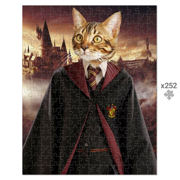 Brave House Wizard Custom Pet Puzzle | Pet Lover Gift | Paw & Glory