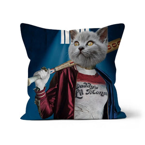 Harley Quinn: Custom Pet Pillow - Paw & Glory - Dog Portraits - Pet Portraits