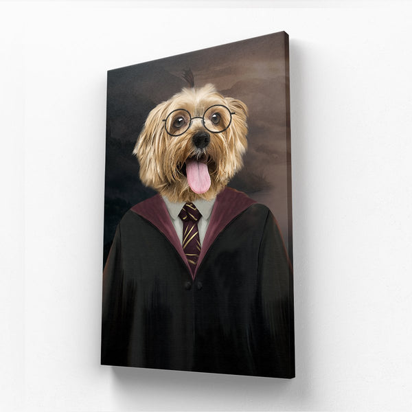 Young Wizard Custom Pet Canvas | Custom Pet Canvas | Paw & Glory