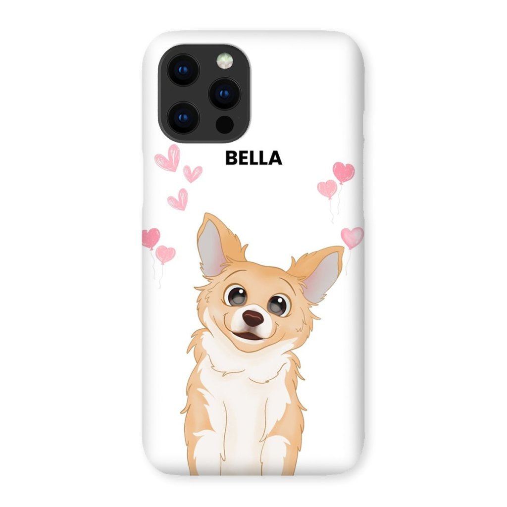 Heartthrob: Custom Cartoon One Pet Snap Phone Case - Paw & Glory - Dog Portraits - Pet Portraits