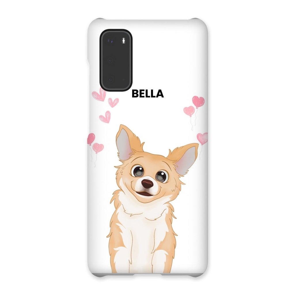 Heartthrob: Custom Cartoon One Pet Snap Phone Case - Paw & Glory - Dog Portraits - Pet Portraits