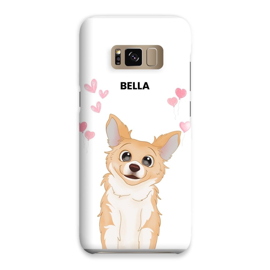 Heartthrob: Custom Cartoon One Pet Snap Phone Case - Paw & Glory - Dog Portraits - Pet Portraits