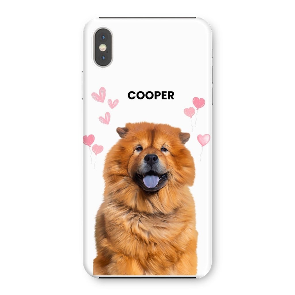 Heartthrob: Custom Minimalist One Pet Snap Phone Case - Paw & Glory - Dog Portraits - Pet Portraits