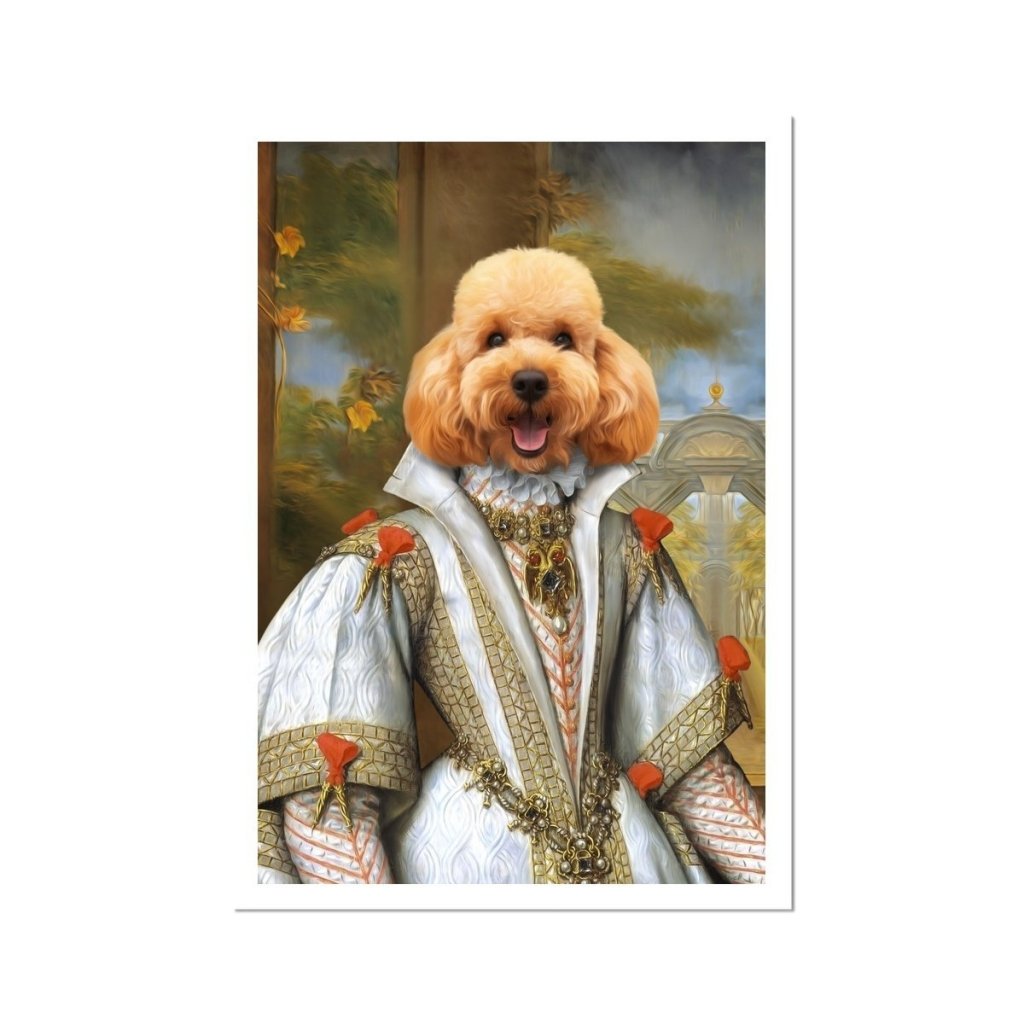 Her Ladyship: Custom Pet Portrait - Paw & Glory - Dog Portraits - Pet Portraits