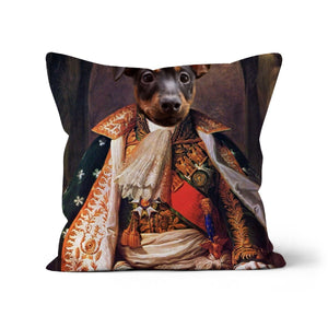His Highness: Custom Pet Pillow - Paw & Glory - Dog Portraits - Pet Portraits