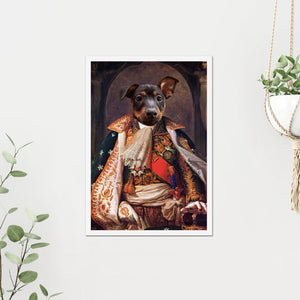 His Highness: Custom Pet Poster - Paw & Glory - Dog Portraits - Pet Portraits