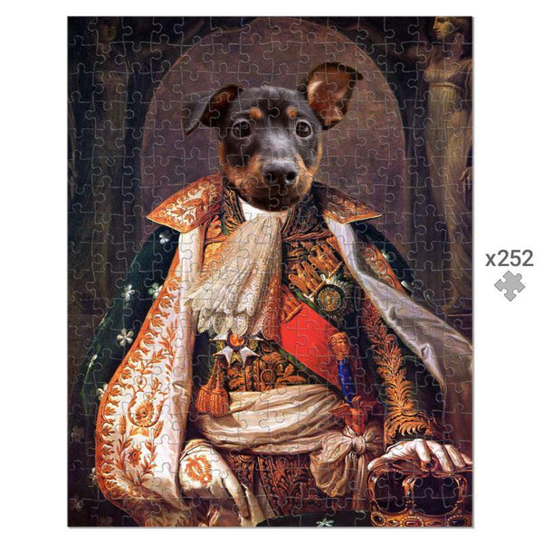His Highness: Custom Pet Puzzle | royal pet portrait | Paw & Glory
