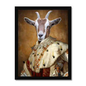 His Majesty: Animal Art Framed Portrait - Paw & Glory - Dog Portraits - Pet Portraits
