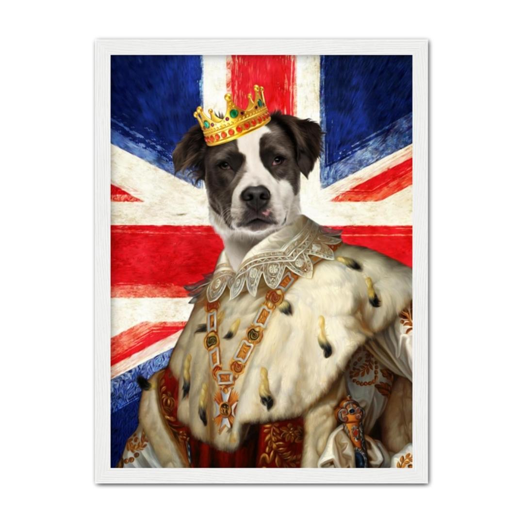 His Majesty British Flag: Custom Pet Portrait - Paw & Glory - Dog Portraits - Pet Portraits
