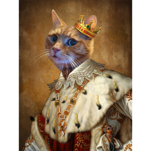 His Majesty: Custom Digital Download Pet Portrait - Paw & Glory - Dog Portraits - Pet Portraits