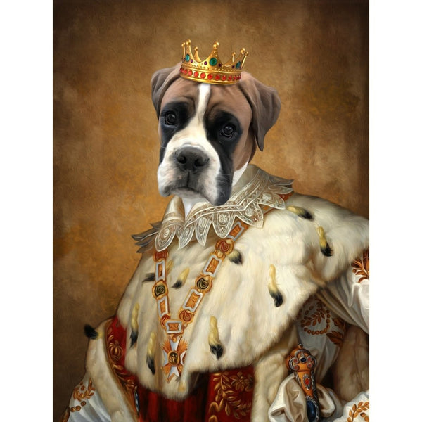 His Majesty: Custom Digital Download Pet Portrait | royal pet portrait | Paw & Glory