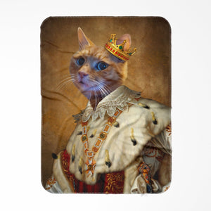 His Majesty: Custom Pet Blanket - Paw & Glory - Dog Portraits - Pet Portraits