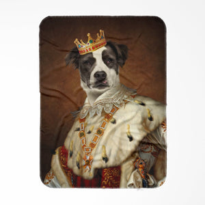 His Majesty: Custom Pet Blanket - Paw & Glory - Dog Portraits - Pet Portraits