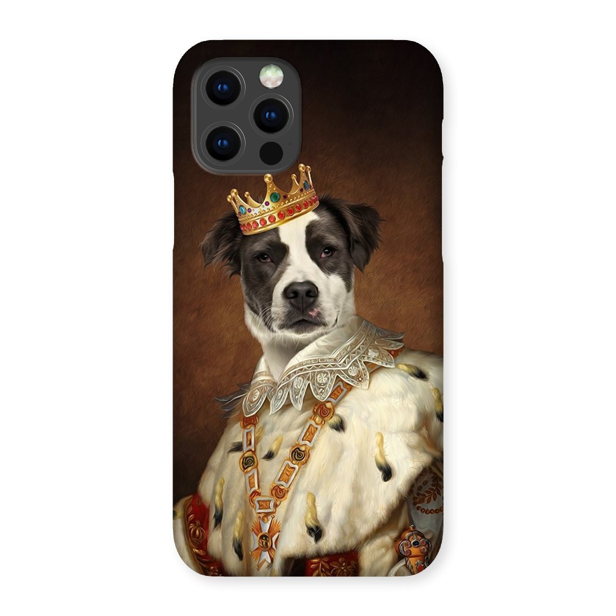 His Majesty: Custom Pet Phone Case - Paw & Glory - Dog Portraits - Pet Portraits