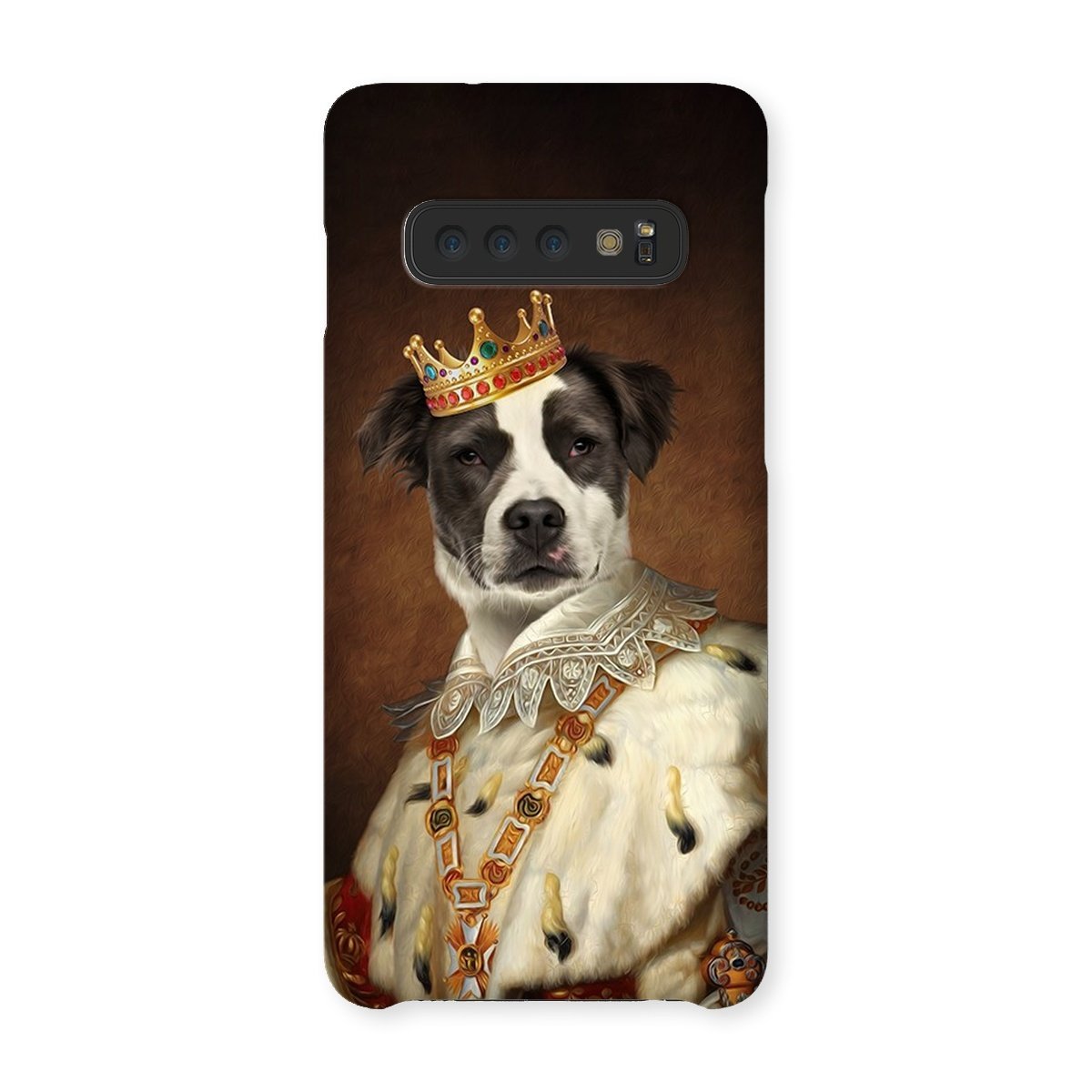 His Majesty: Custom Pet Phone Case - Paw & Glory - Dog Portraits - Pet Portraits