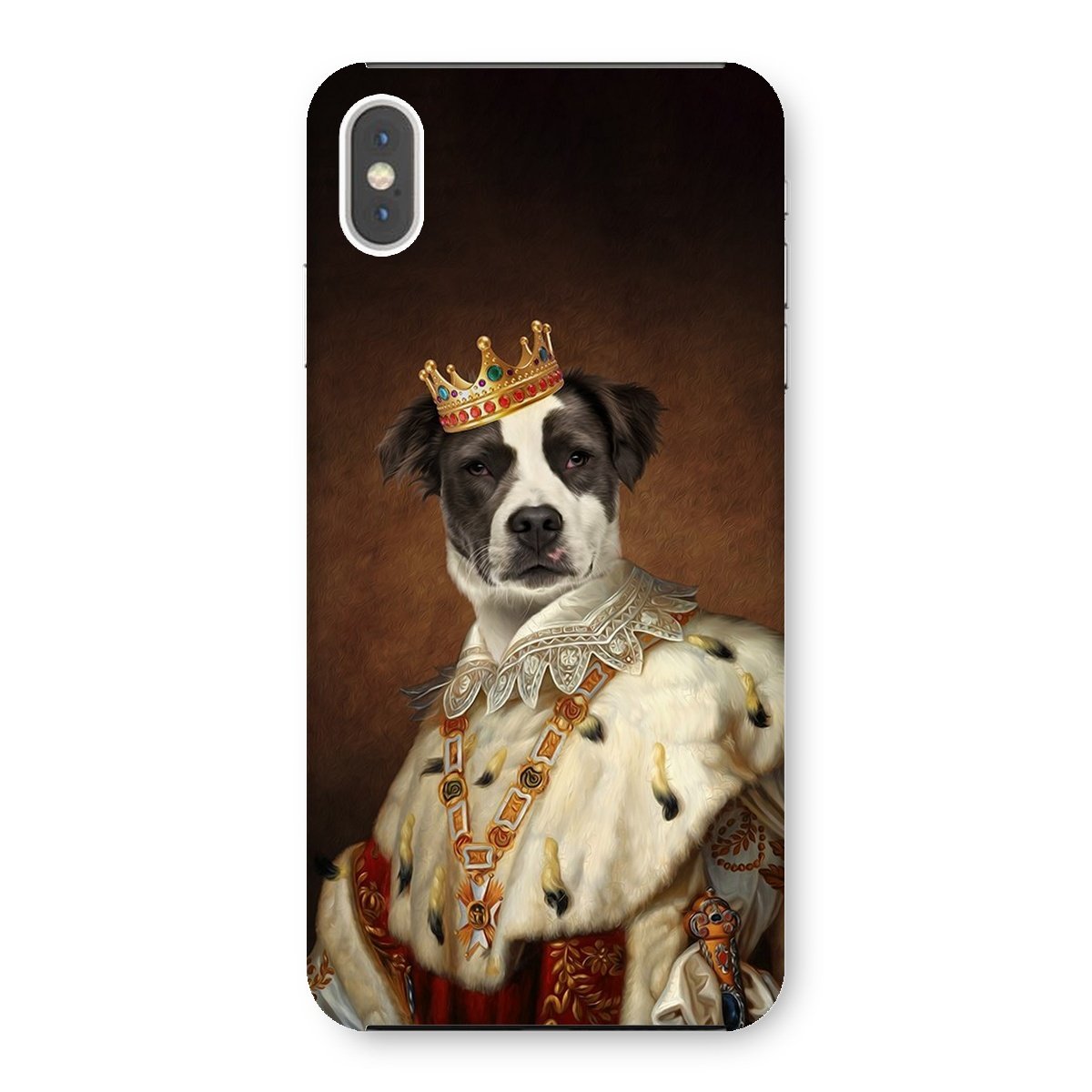 His Majesty: Custom Pet Phone Case - Paw & Glory - Dog Portraits - Pet Portraits