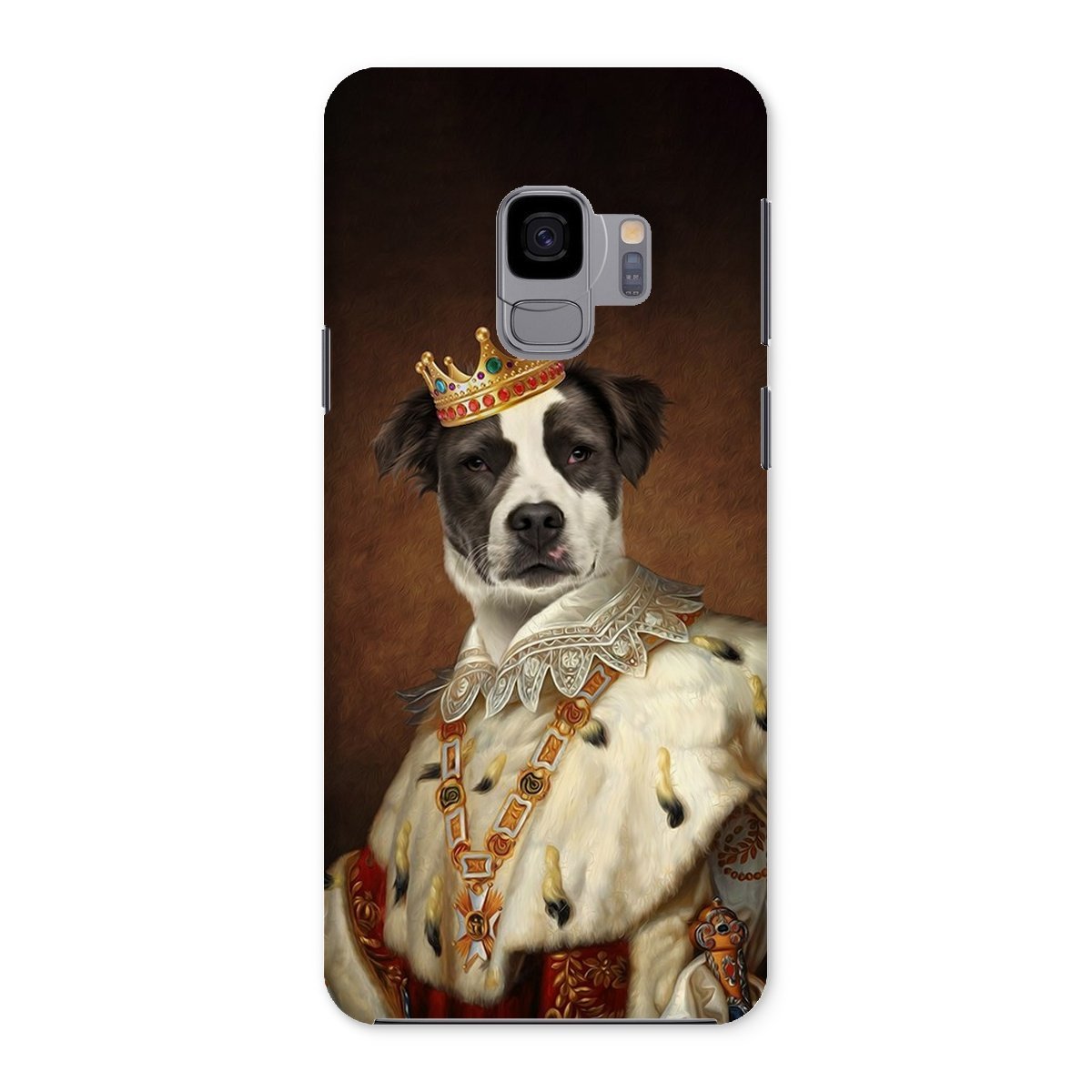 His Majesty: Custom Pet Phone Case - Paw & Glory - Dog Portraits - Pet Portraits
