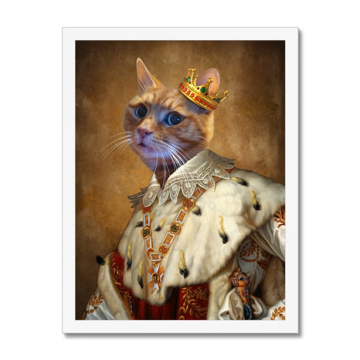 His Majesty: Custom Pet Portrait - Paw & Glory - Dog Portraits - Pet Portraits