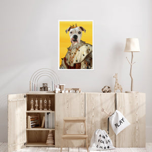 His Majesty: Custom Pet Poster - Paw & Glory - Dog Portraits - Pet Portraits