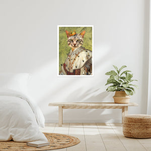 His Majesty: Custom Pet Poster - Paw & Glory - Dog Portraits - Pet Portraits