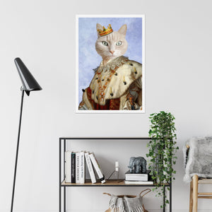 His Majesty: Custom Pet Poster - Paw & Glory - Dog Portraits - Pet Portraits