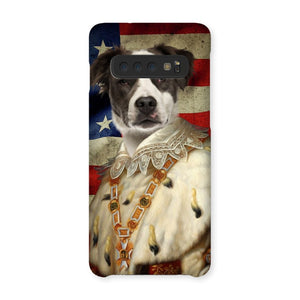 His Majesty USA Flag: Custom Pet Phone Case - Paw & Glory - Dog Portraits - Pet Portraits