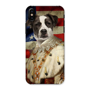 His Majesty USA Flag: Custom Pet Phone Case - Paw & Glory - Dog Portraits - Pet Portraits