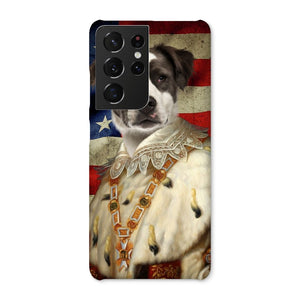 His Majesty USA Flag: Custom Pet Phone Case - Paw & Glory - Dog Portraits - Pet Portraits