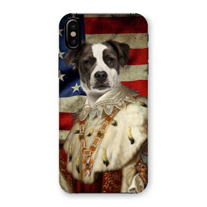 His Majesty USA Flag: Custom Pet Phone Case - Paw & Glory - Dog Portraits - Pet Portraits