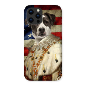 His Majesty USA Flag: Custom Pet Phone Case - Paw & Glory - Dog Portraits - Pet Portraits