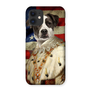 His Majesty USA Flag: Custom Pet Phone Case - Paw & Glory - Dog Portraits - Pet Portraits