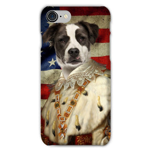 His Majesty USA Flag: Custom Pet Phone Case - Paw & Glory - Dog Portraits - Pet Portraits