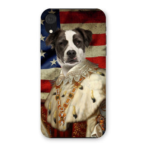 His Majesty USA Flag: Custom Pet Phone Case - Paw & Glory - Dog Portraits - Pet Portraits