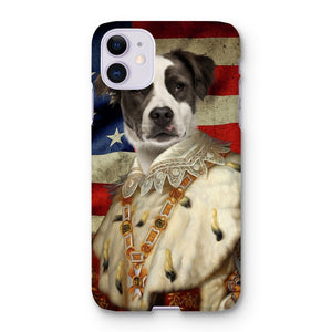 His Majesty USA Flag: Custom Pet Phone Case - Paw & Glory - Dog Portraits - Pet Portraits
