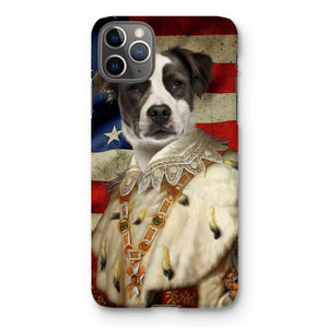 His Majesty USA Flag: Custom Pet Phone Case - Paw & Glory - Dog Portraits - Pet Portraits