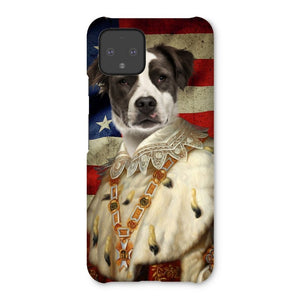 His Majesty USA Flag: Custom Pet Phone Case - Paw & Glory - Dog Portraits - Pet Portraits