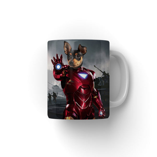 Armoured Comic Hero Custom Pet Coffee Mug | Personalised Pet Gift | Paw & Glory