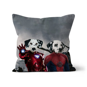 Iron Paw & Spider Paw: Custom Pet Pillow - Paw & Glory - Dog Portraits - Pet Portraits