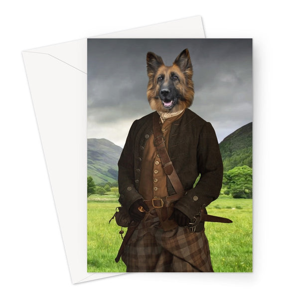 Highland Gentleman Custom Pet Greeting Card | Personalised Pet Gift | Paw & Glory