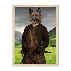 Jamie (Outlander Inspired): Custom Pet Portrait - Paw & Glory - Dog Portraits - Pet Portraits