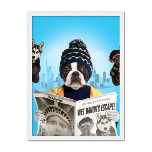 Kevinnn (Home Alone 2 Inspired): Custom Pet Portrait - Paw & Glory - Dog Portraits - Pet Portraits