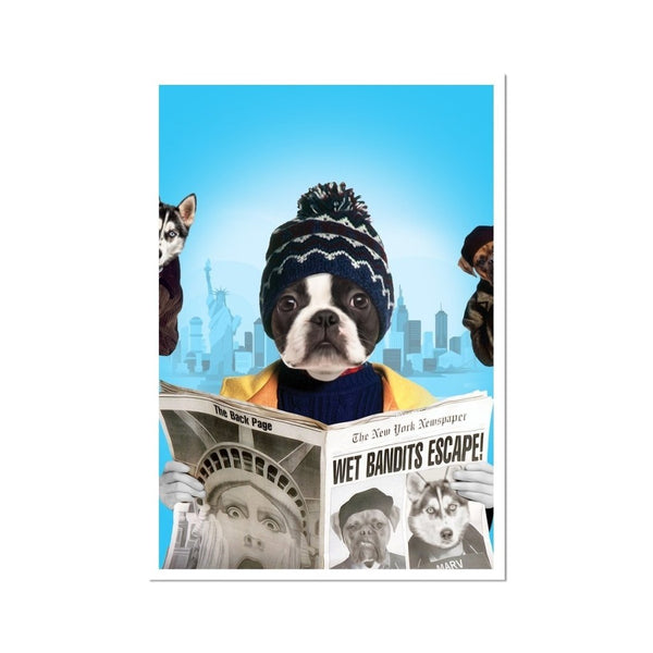 Mischief Maker Custom Pet Poster | Custom Pet Portrait Print | Paw & Glory