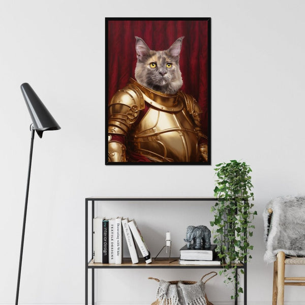 Knight Errant: Custom Pet Portrait | framed pet portrait | Paw & Glory