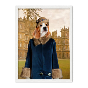 Lady Anne (Downton Abbey Inspired): Custom Pet Portrait - Paw & Glory - Dog Portraits - Pet Portraits